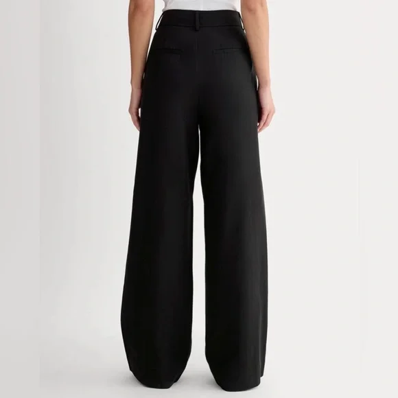 Everlane Way High Drape Pant, Black. NWT. Size 10R - Picture 4 of 7
